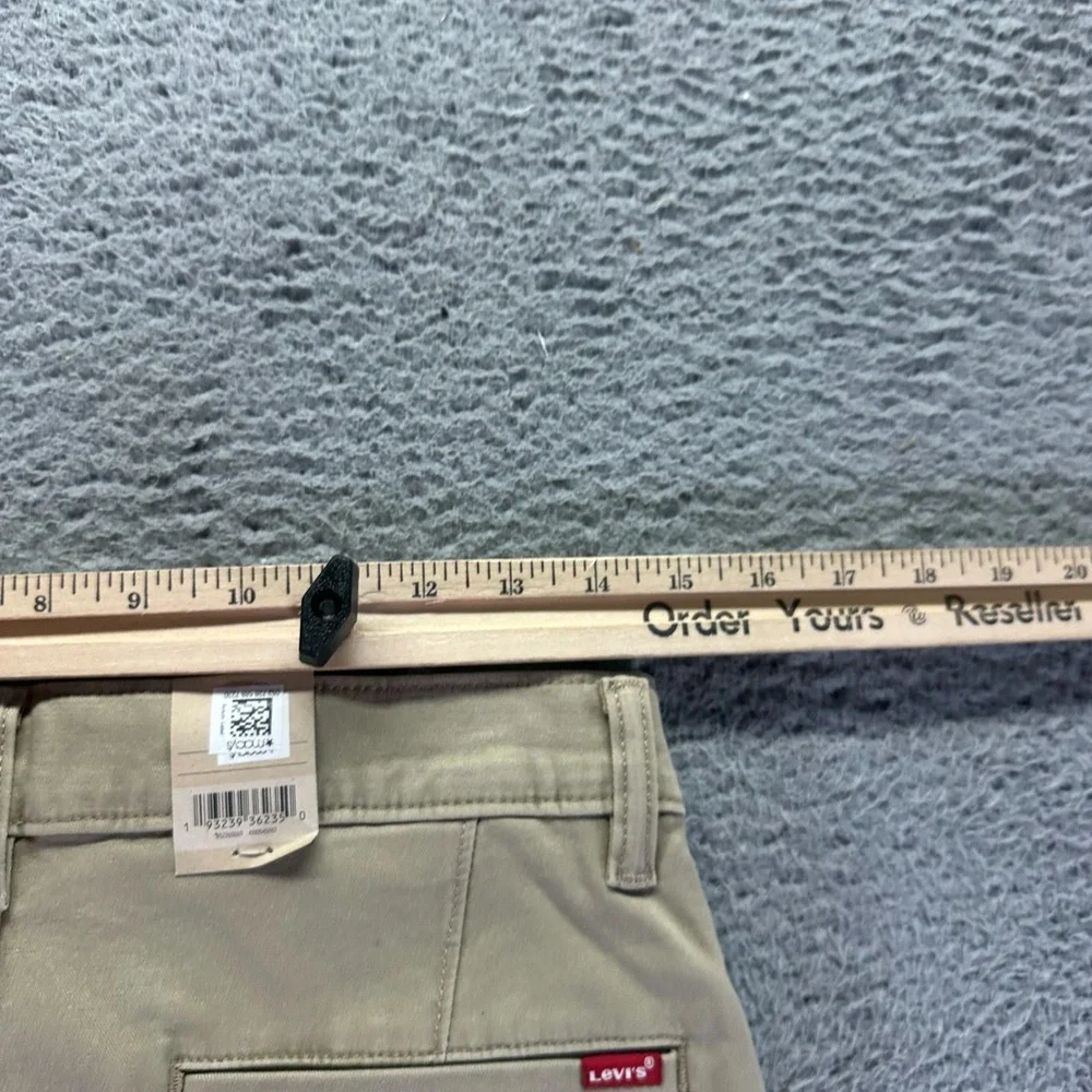 Levi's XX Pant Mens 29x28 Beige Cotton Chino Tapered Leg Business Preppy Stretch